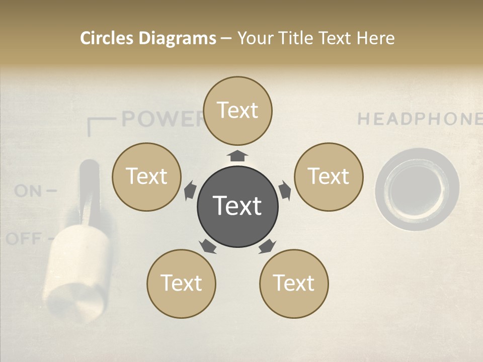 Aluminium Music Amplifier PowerPoint Template