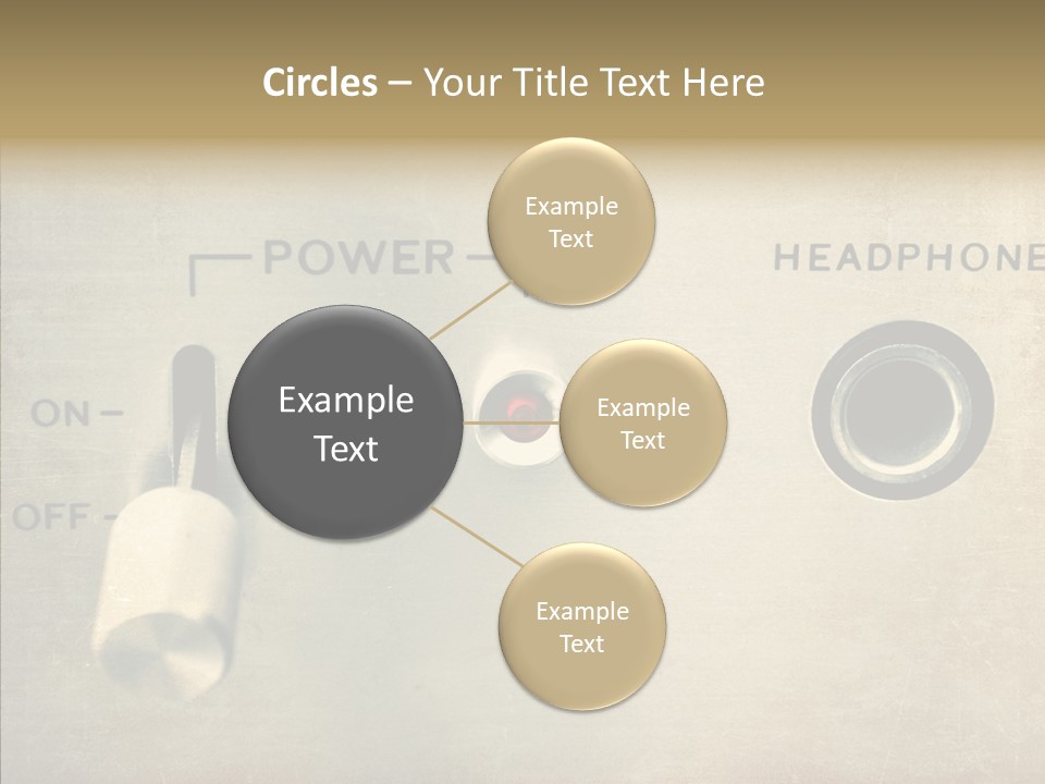 Aluminium Music Amplifier PowerPoint Template