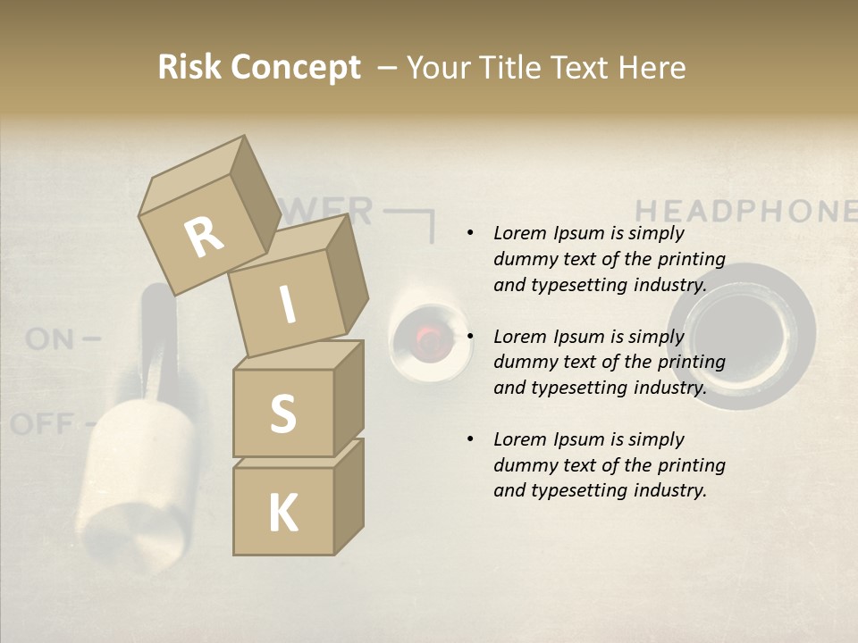 Aluminium Music Amplifier PowerPoint Template
