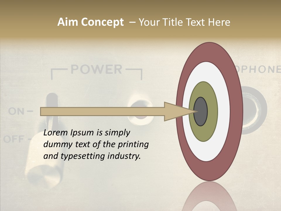 Aluminium Music Amplifier PowerPoint Template