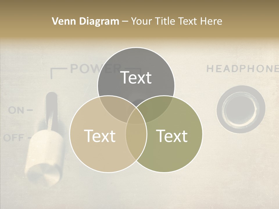 Aluminium Music Amplifier PowerPoint Template