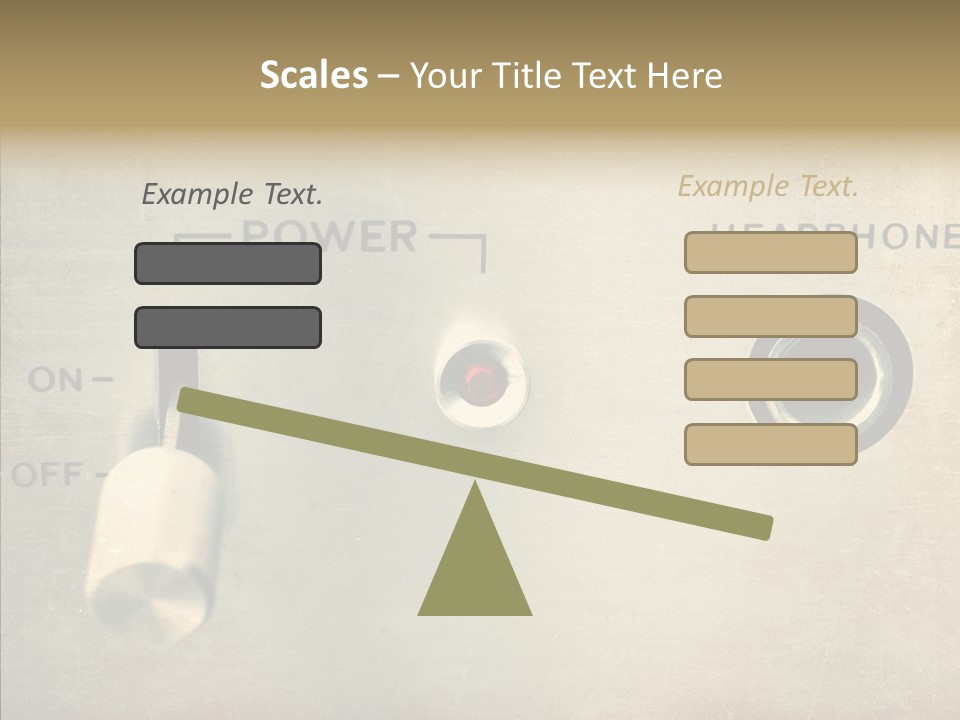 Aluminium Music Amplifier PowerPoint Template