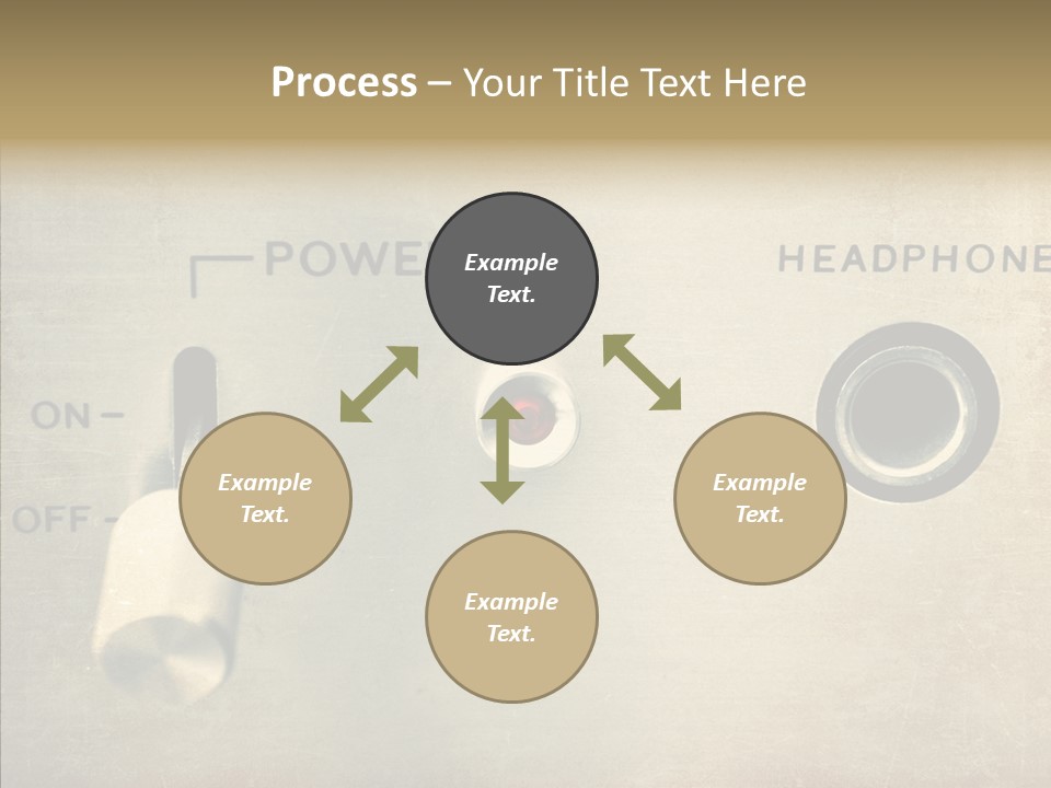 Aluminium Music Amplifier PowerPoint Template
