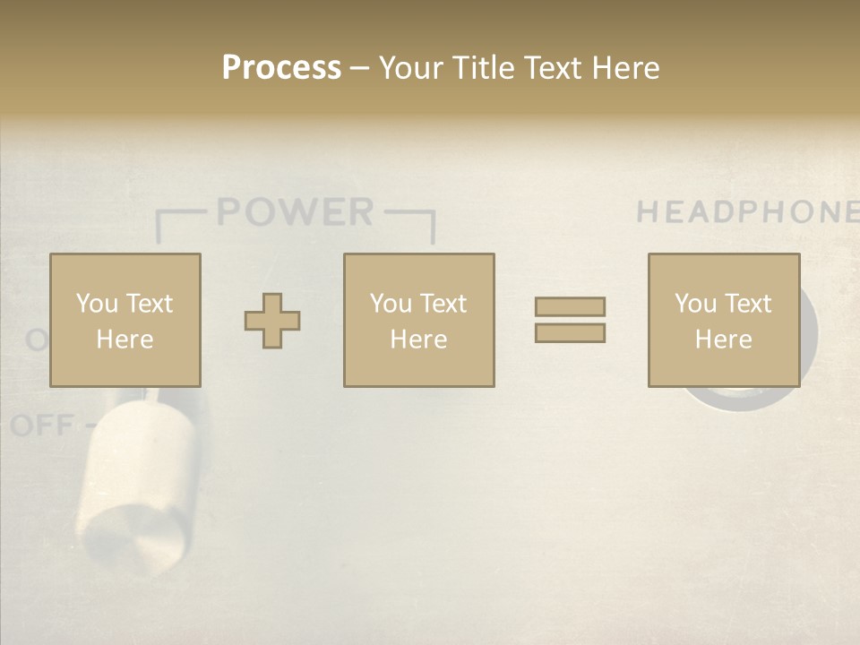 Aluminium Music Amplifier PowerPoint Template