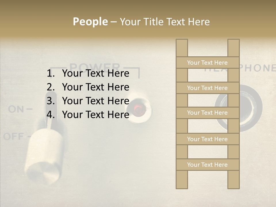 Aluminium Music Amplifier PowerPoint Template