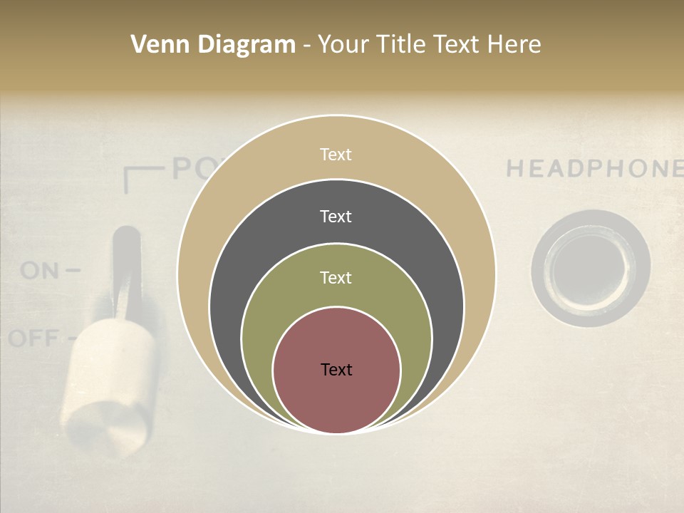 Aluminium Music Amplifier PowerPoint Template