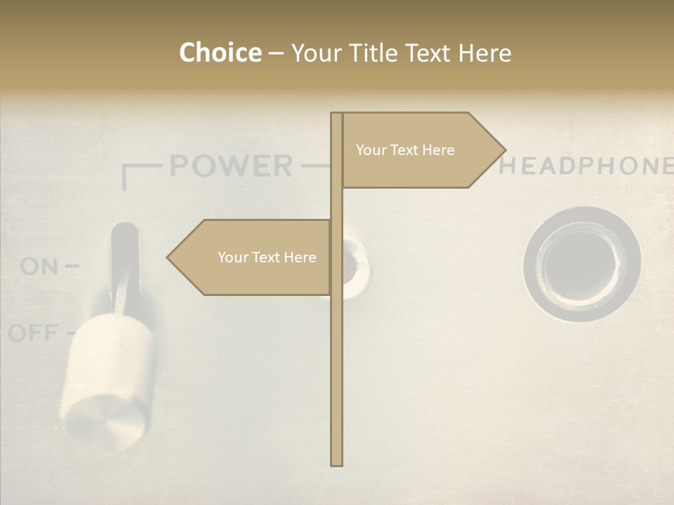 Aluminium Music Amplifier PowerPoint Template