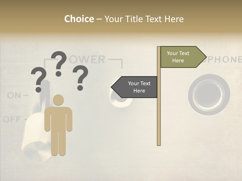 Aluminium Music Amplifier PowerPoint Template