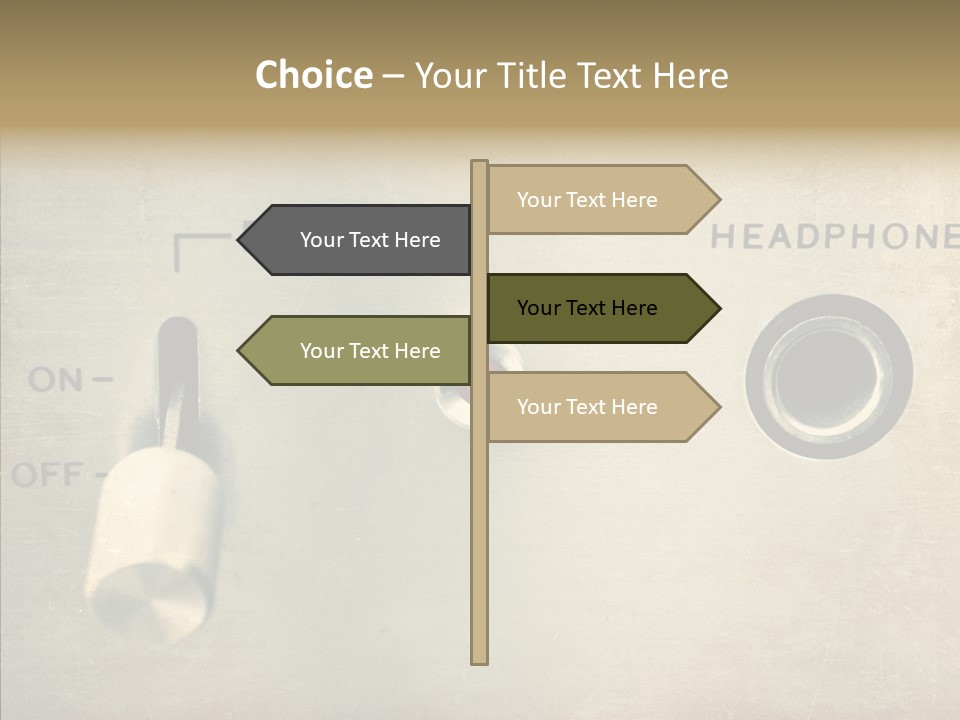 Aluminium Music Amplifier PowerPoint Template