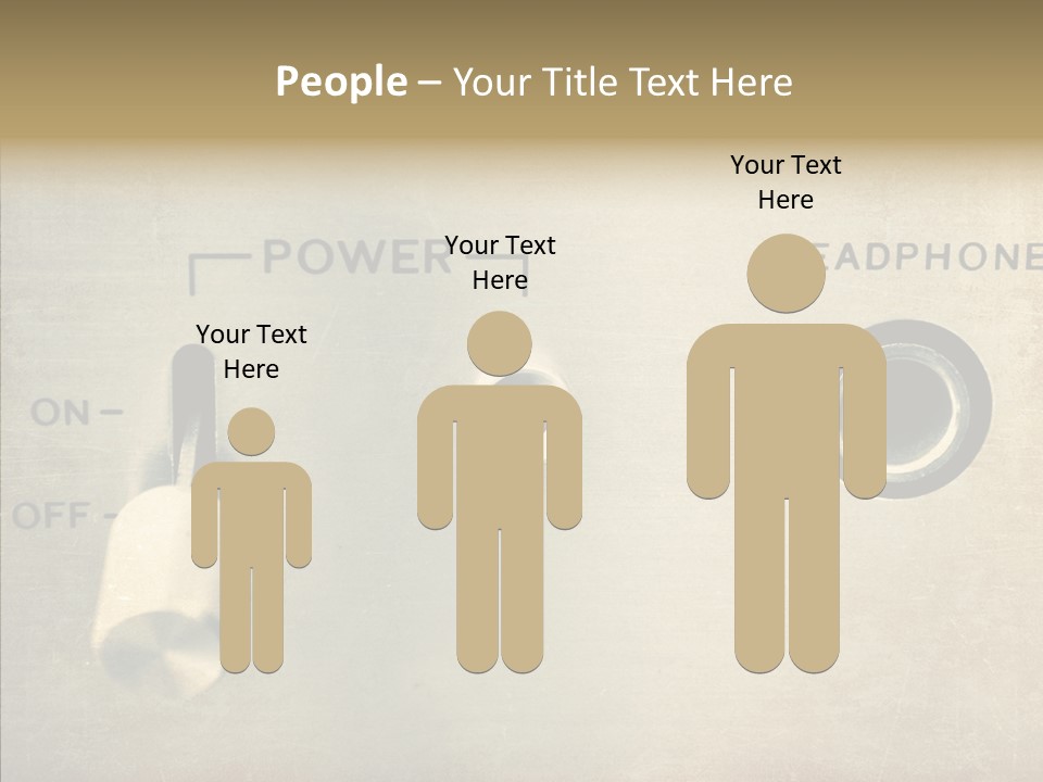 Aluminium Music Amplifier PowerPoint Template