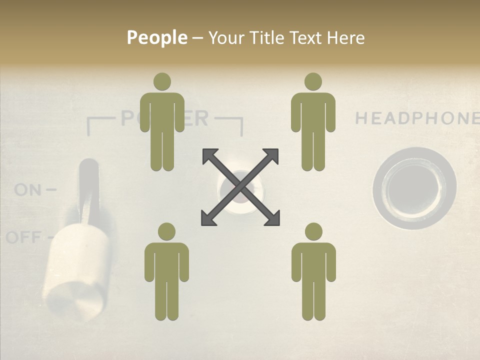 Aluminium Music Amplifier PowerPoint Template