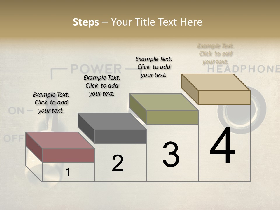 Aluminium Music Amplifier PowerPoint Template
