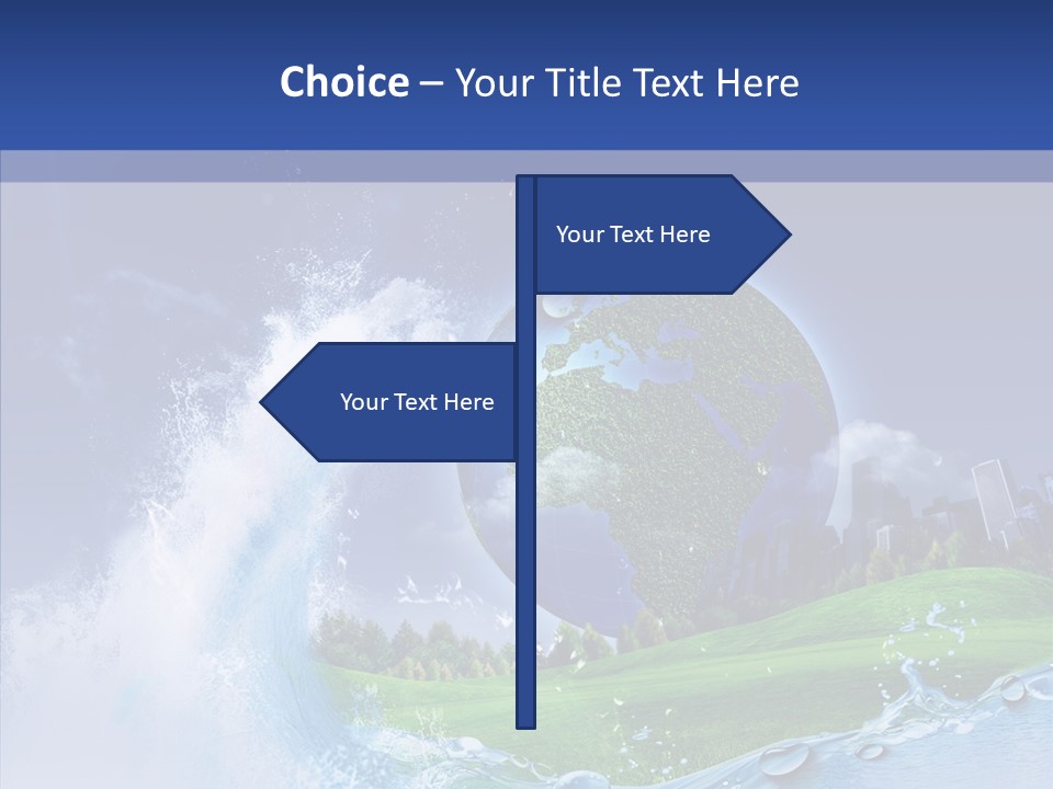 Copy Space Risk Decisions PowerPoint Template
