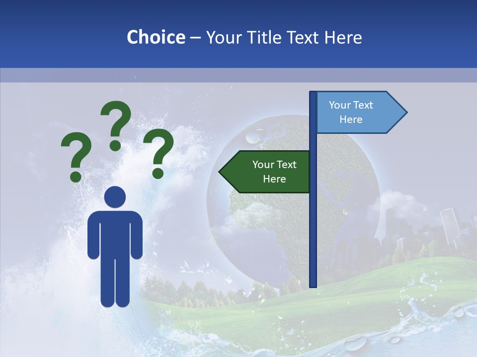 Copy Space Risk Decisions PowerPoint Template