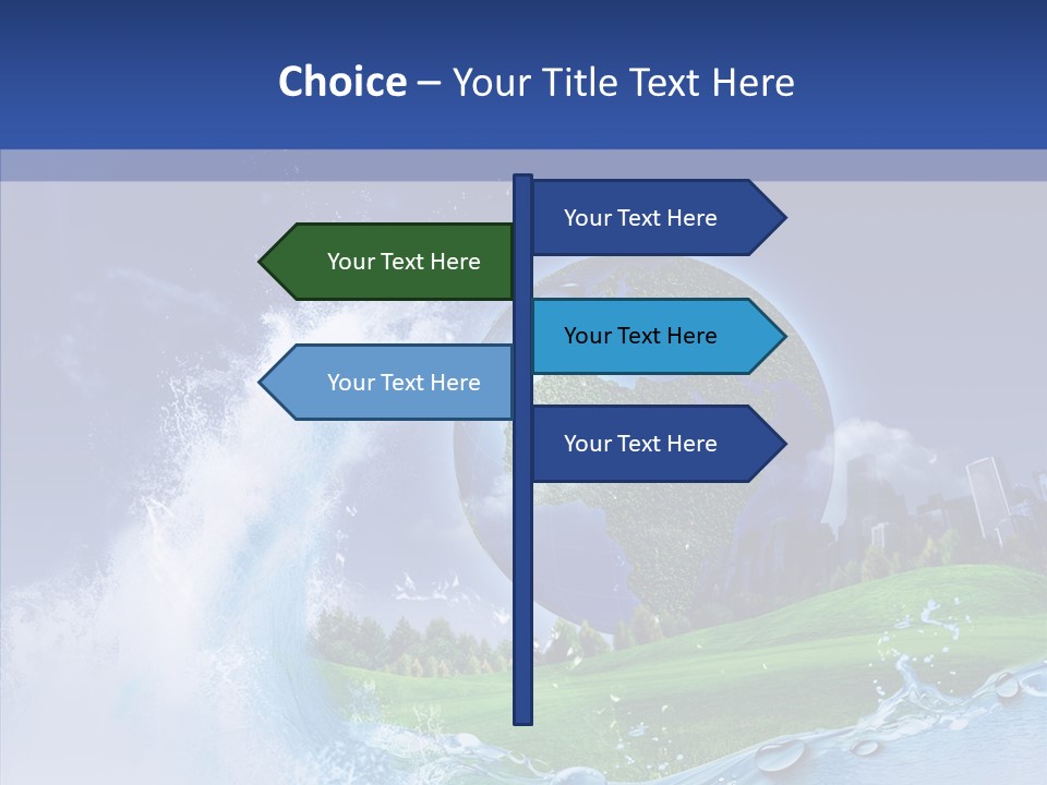 Copy Space Risk Decisions PowerPoint Template