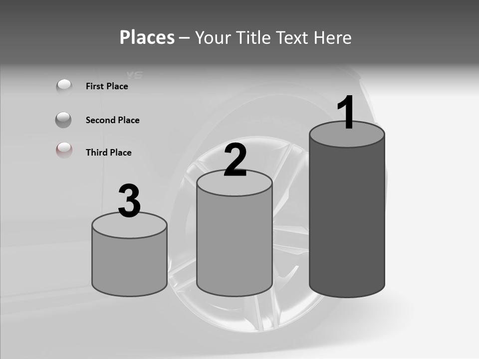 Glance Brake Black PowerPoint Template