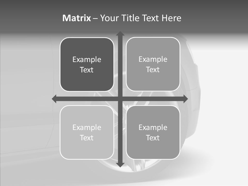 Glance Brake Black PowerPoint Template