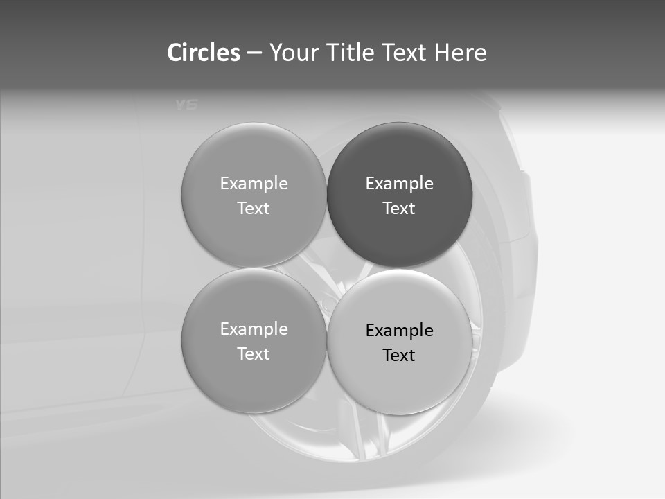 Glance Brake Black PowerPoint Template