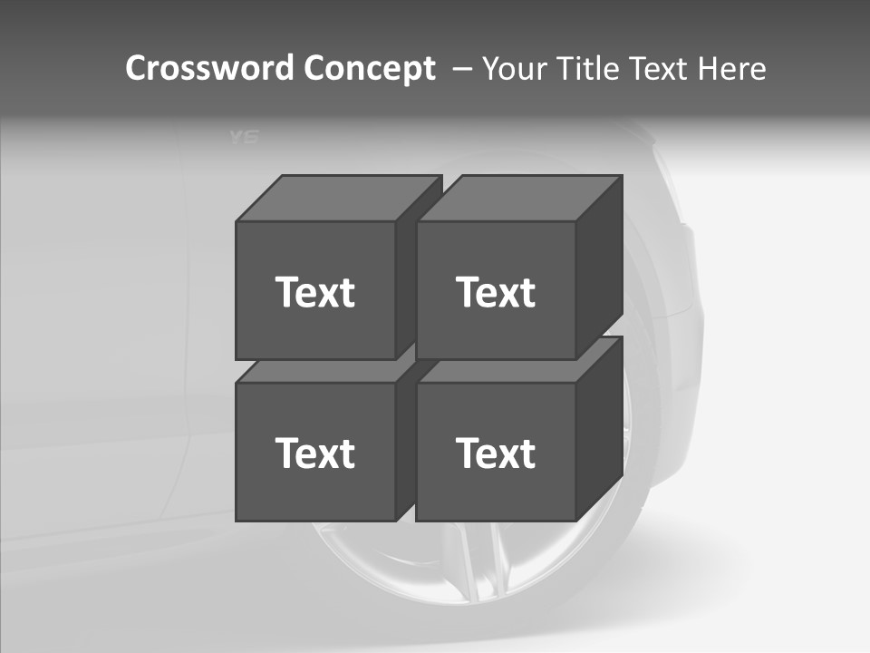 Glance Brake Black PowerPoint Template