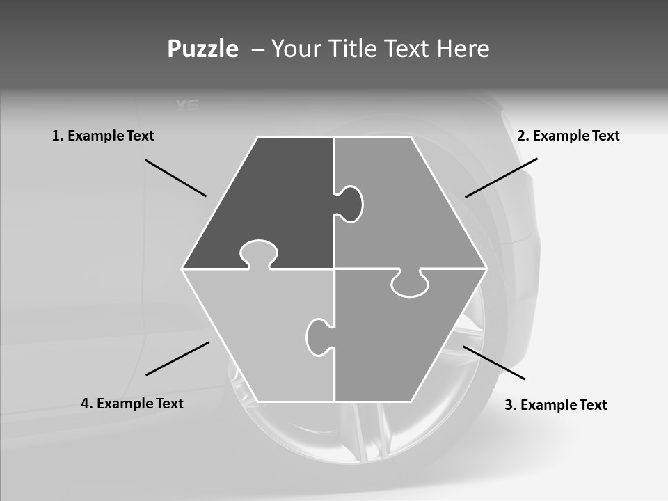 Glance Brake Black PowerPoint Template