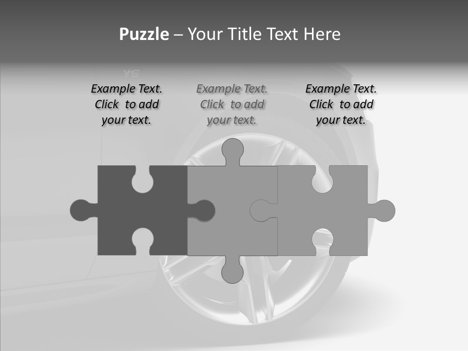 Glance Brake Black PowerPoint Template