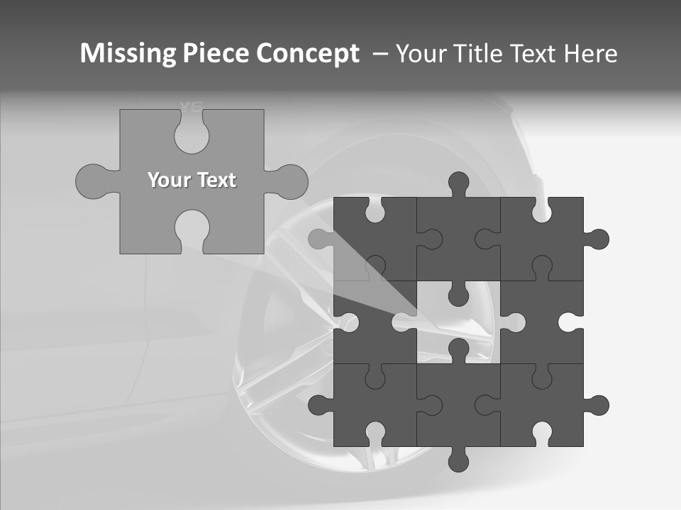 Glance Brake Black PowerPoint Template