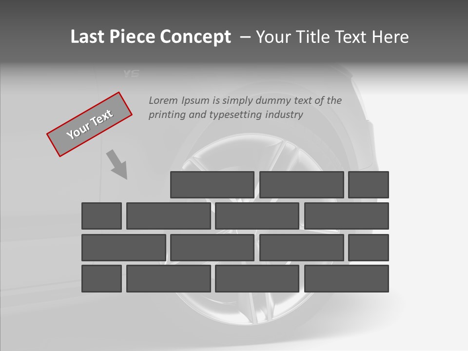 Glance Brake Black PowerPoint Template