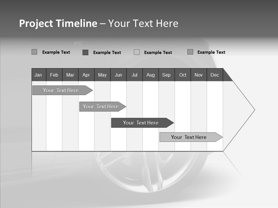 Glance Brake Black PowerPoint Template