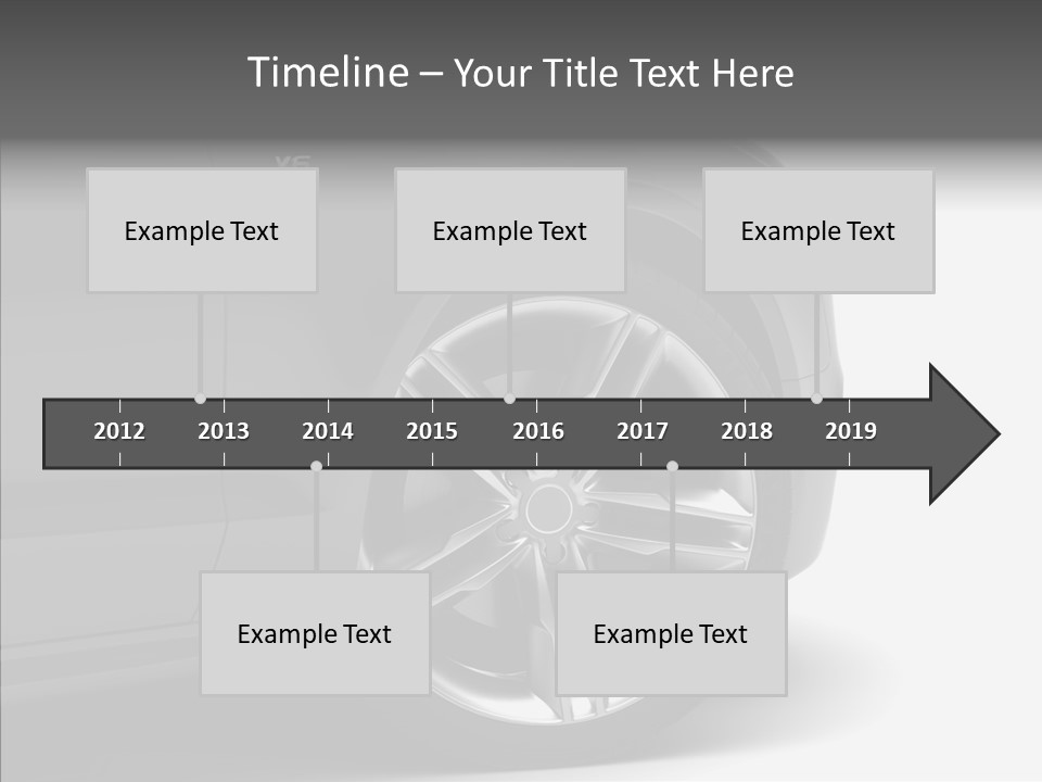 Glance Brake Black PowerPoint Template