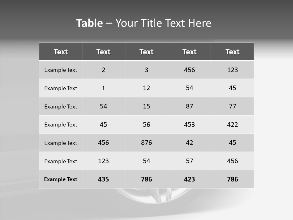 Glance Brake Black PowerPoint Template