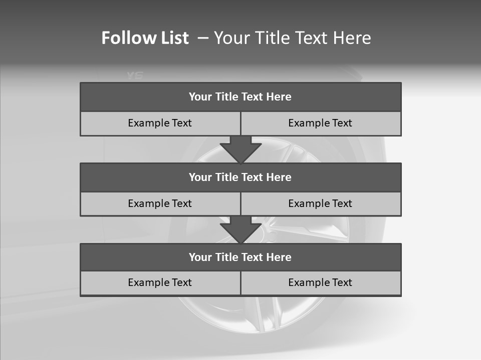 Glance Brake Black PowerPoint Template