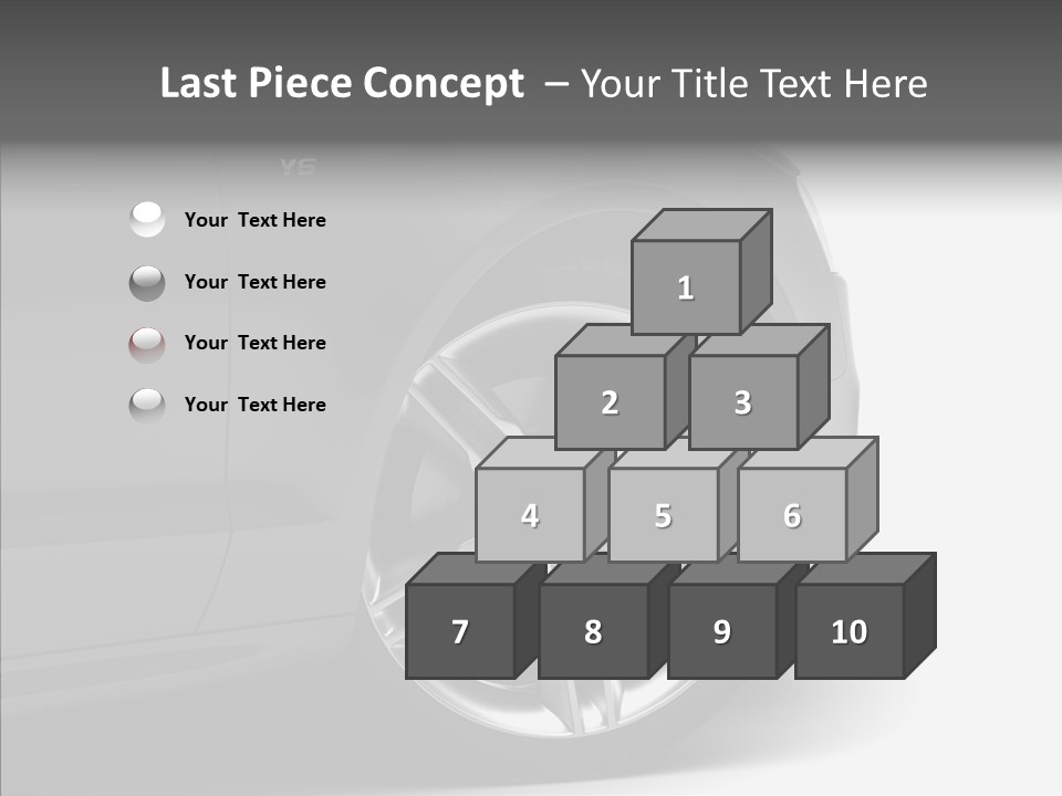 Glance Brake Black PowerPoint Template