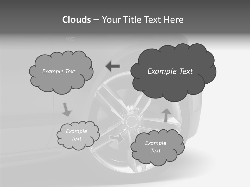 Glance Brake Black PowerPoint Template