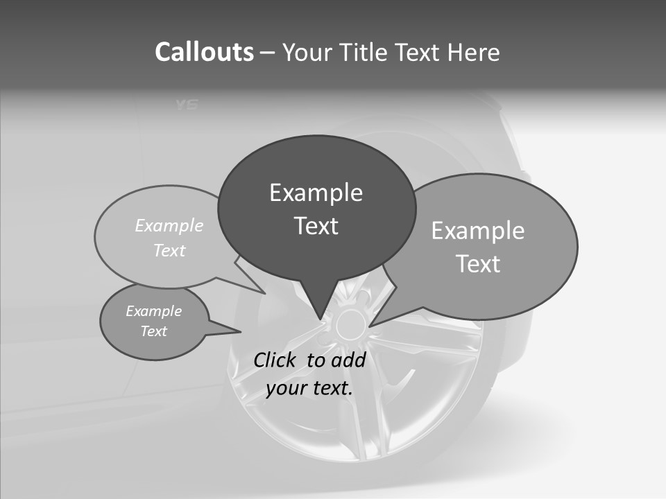 Glance Brake Black PowerPoint Template