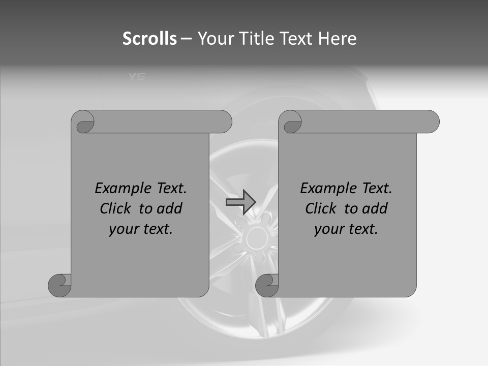 Glance Brake Black PowerPoint Template