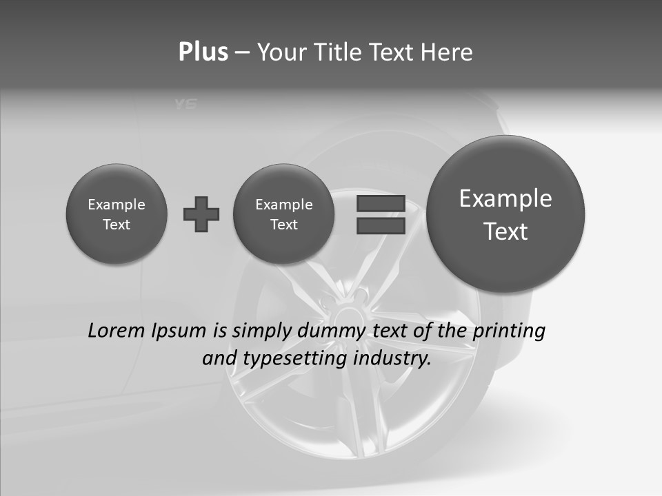 Glance Brake Black PowerPoint Template