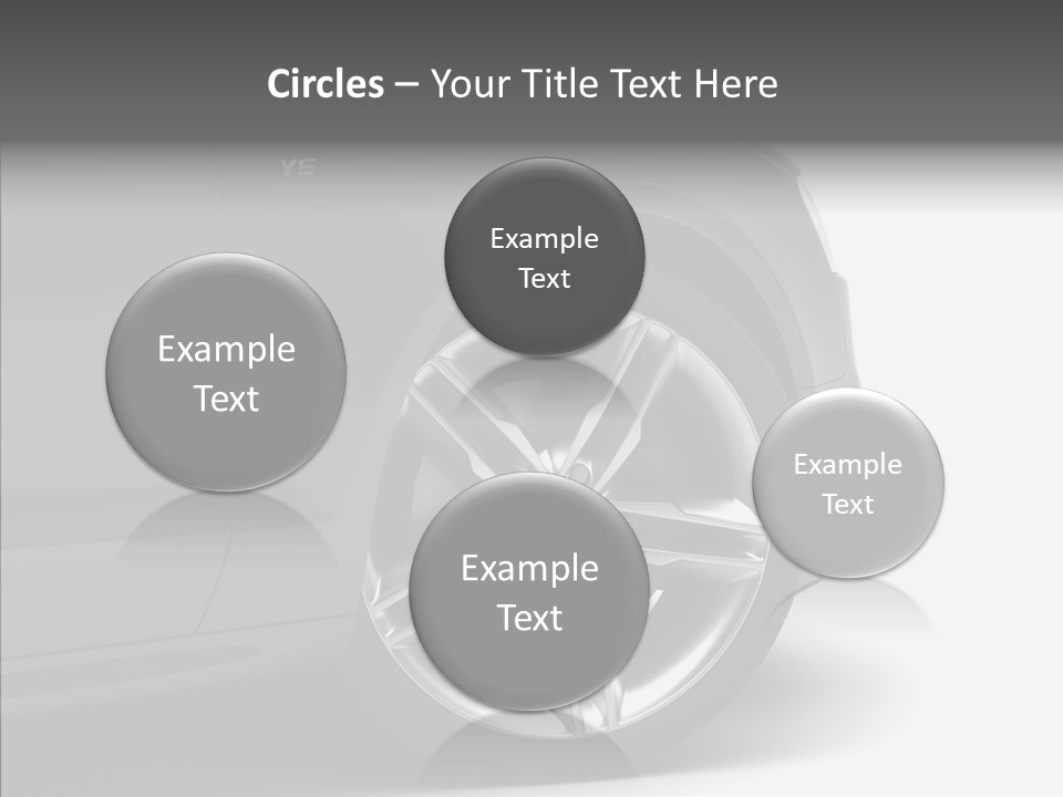 Glance Brake Black PowerPoint Template