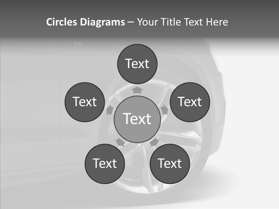 Glance Brake Black PowerPoint Template