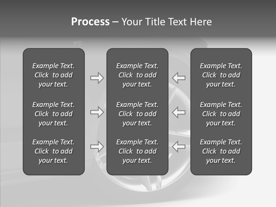 Glance Brake Black PowerPoint Template