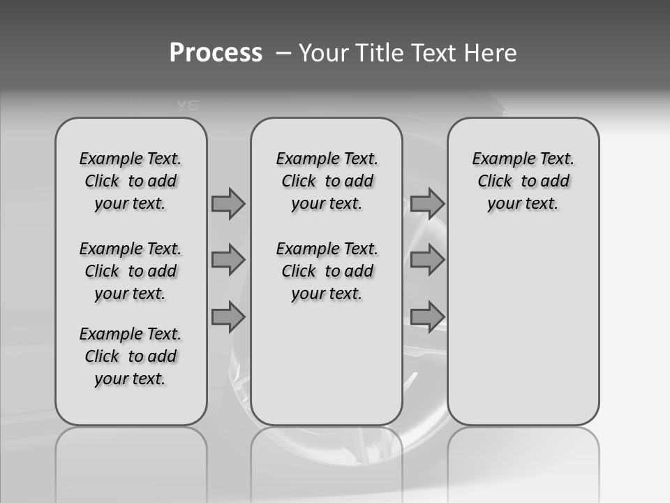 Glance Brake Black PowerPoint Template