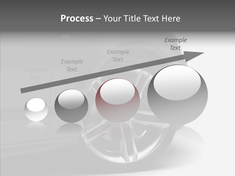 Glance Brake Black PowerPoint Template