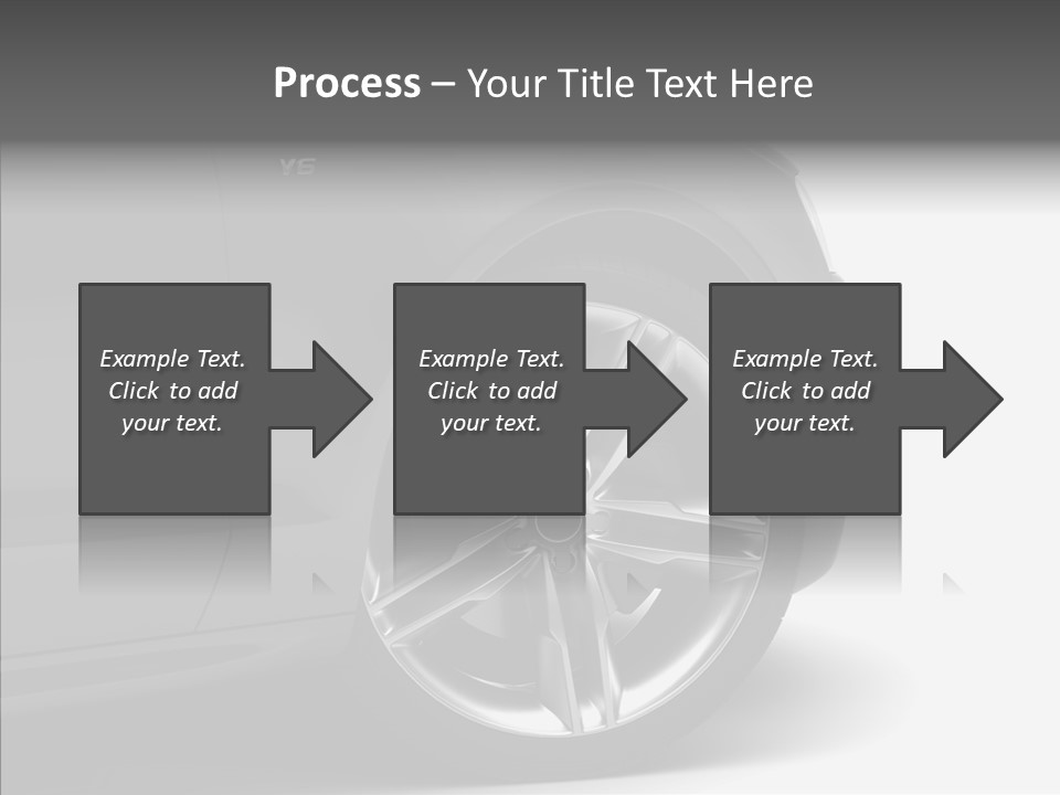Glance Brake Black PowerPoint Template