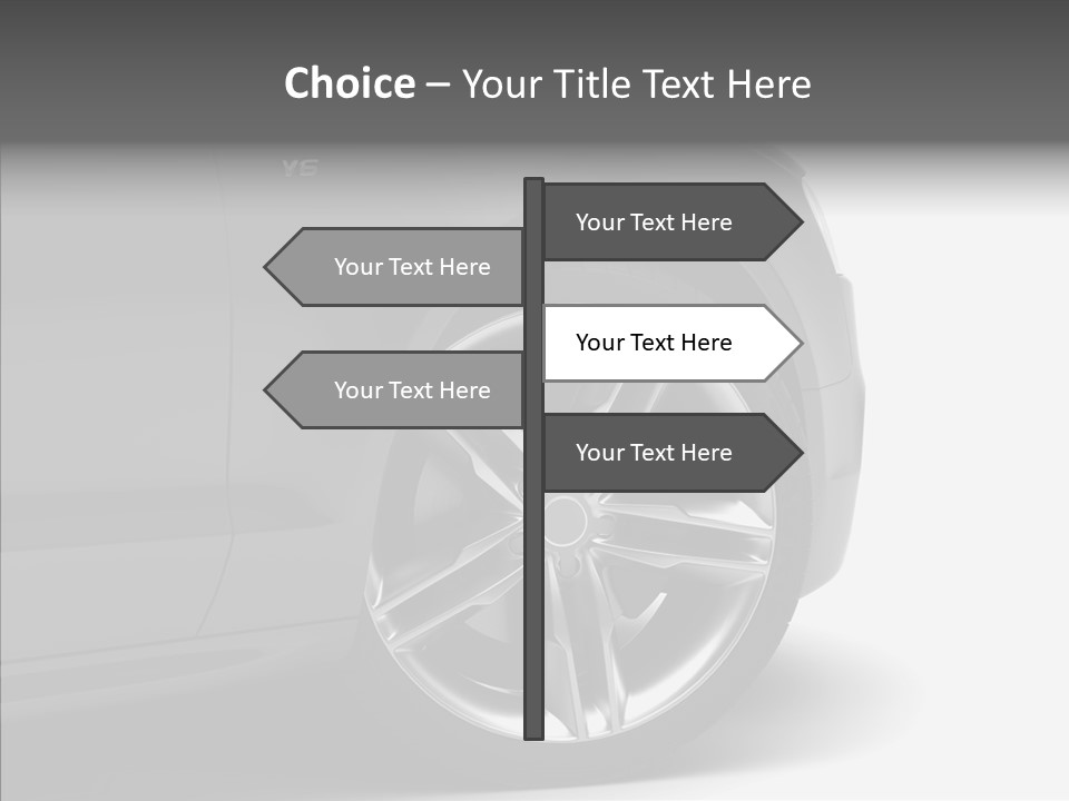 Glance Brake Black PowerPoint Template