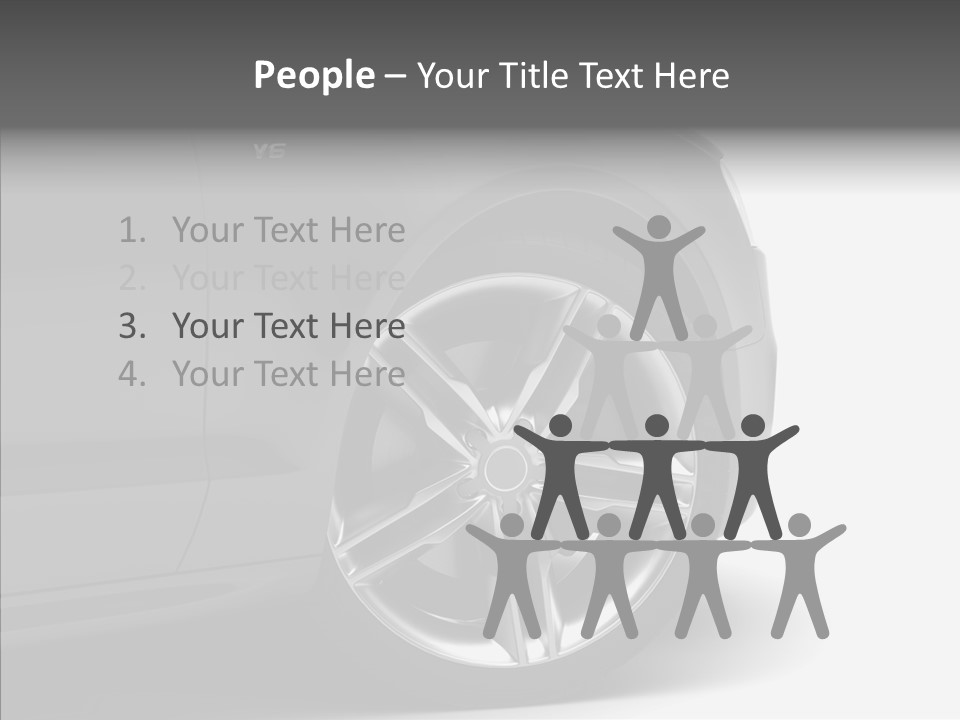 Glance Brake Black PowerPoint Template