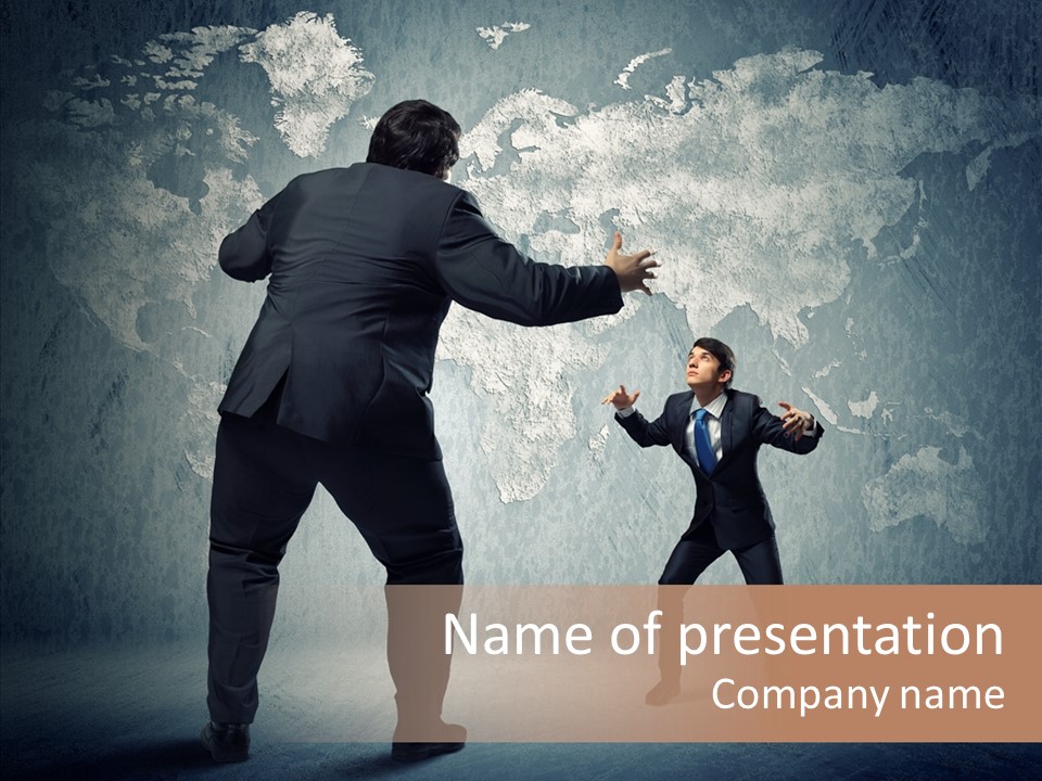 Man Argue Chief PowerPoint Template