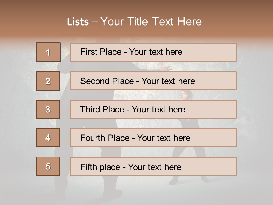 Man Argue Chief PowerPoint Template
