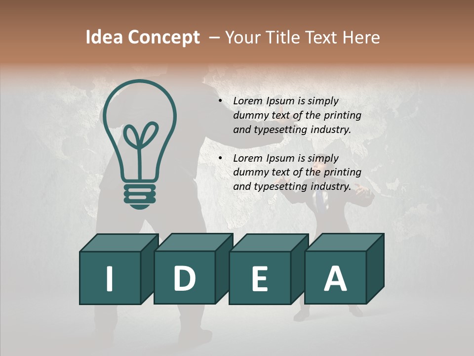 Man Argue Chief PowerPoint Template