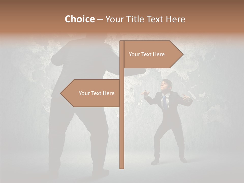 Man Argue Chief PowerPoint Template