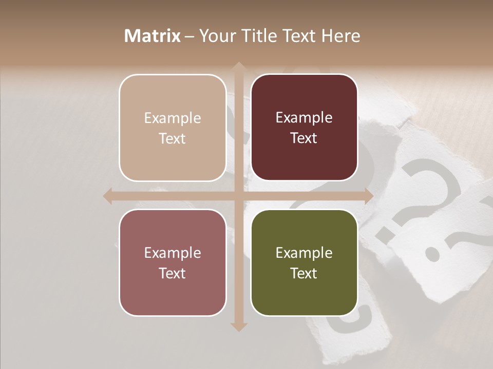 Copy Space Risk Decisions PowerPoint Template