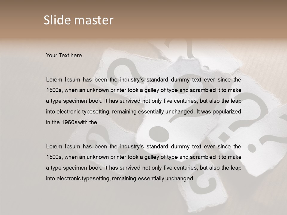 Copy Space Risk Decisions PowerPoint Template